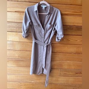 Freedom Trail Tan Button Up Dress Size S